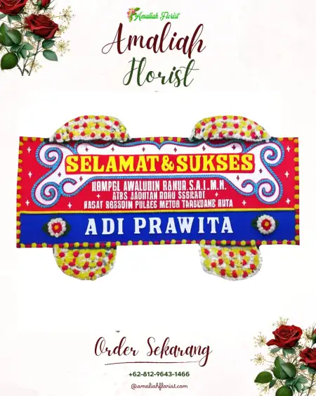 Papan Bunga Ucapan Selamat Pulerejo